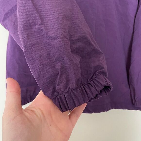 VTG Women's Columbia Sportswear Nylon Windbreaker Pull Over Quarter Zip SZ XL - Picture 5 of 8